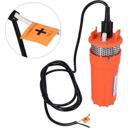 DC 12V Submersible Deep Well Water Pump 6.5L/Min 1/2Inch Alternative Energy Solar Power Battery Pump Depth Up To 30 Meter