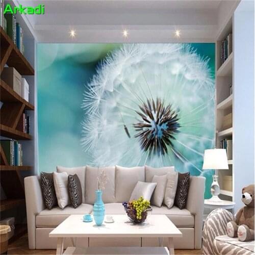 Custom photo wallpaper 3d wallpaper abstract dandelion modern minimalist living room bedroom wallpaper TV background wall