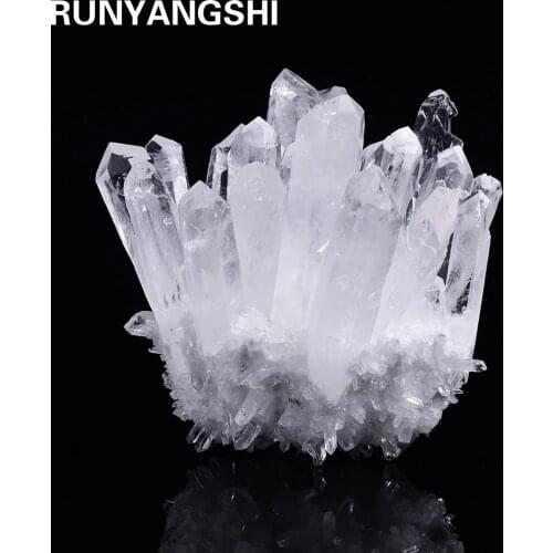 Natural Clear Quartz Crystal Cluster Minerals for Meditation Positive Healing Chakra Reiki Stone Home Furnishing decoration
