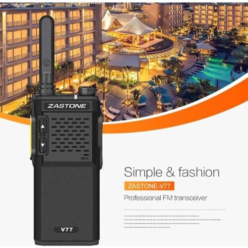 1Pc / 2Pcs ZASTONE V77 Walkie-Talkie, Adult Walkie-Talkie Rechargeable Walkie-Talkie, Rechargeable Remote Battery Walkie-Talkie