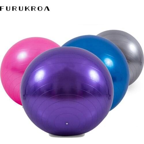 Yoga Ball Bola Pilates Fitness Gym Balance Fitball Exercise Training Workout Sports Massage Balls Toy 45 55 65 75cm X251B