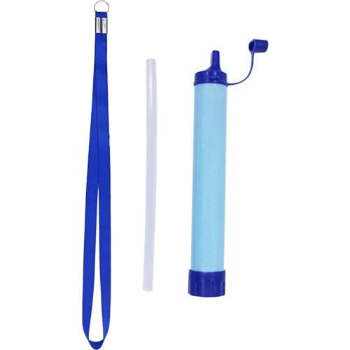 Survival Straw Personal Water Filter Purifier Emergency Filtration in