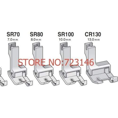 SR70 7.0MM SUISEI RIGHT COMPENSATING FOOT for Brother seiko singer durkopp siruba TYPICAL PFAFF JUKI MITSUBISHI KANCAI JACK