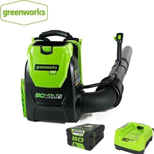 Outdoor Garden Leaf Blower Greenworks Pro 80V 500 CFM DigiPro Cordless Leaf Blower 80V 5.0ah Battery Charger