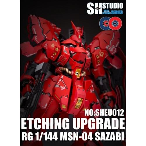 SH Studio Refitting Suite of Etching upgrade for RG 1/144 MSN-04 Sazabi Gundam model Mobile Suit kids toys