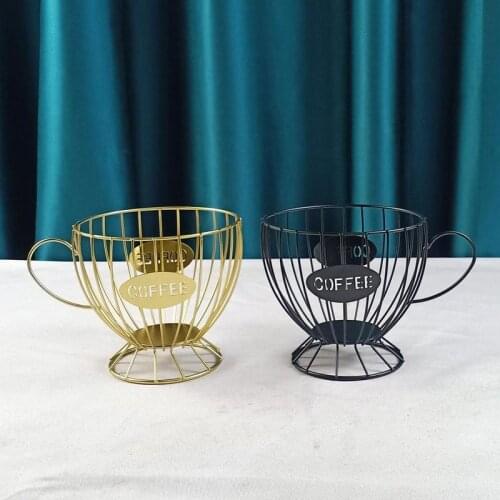 Coffee Capsule Universal Storage Basket Coffee Cup Vintage Coffee Pod Organizer Holder For Home Cafe Hotel Accessory