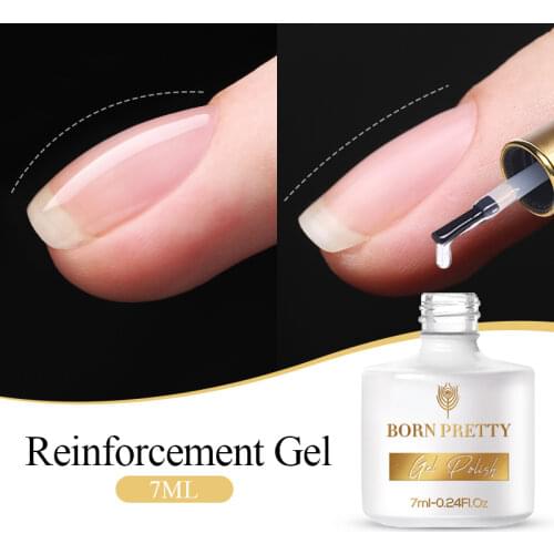 BORN PRETTY Reinforcement Gel Nail Polish Keep Nail C Arc 7ml Enhanced Nail Art Thickness Base Gel Super Bright Top Coat