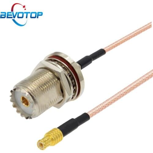 Waterproof UHF Female SO239 Jack to MCX Male Plug RG316 Pigtail RF Extension Cable 15CM 6" CB Radio Antenna Adapter Jumper