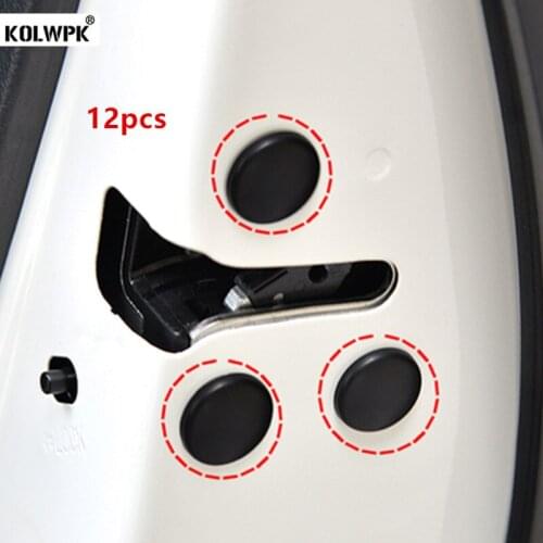 12pcs Car Door Lock Screw Protector Cover For Mitsubishi ASX Outlander Lancer Evolution Pajero Eclipse Car Styling Accessories