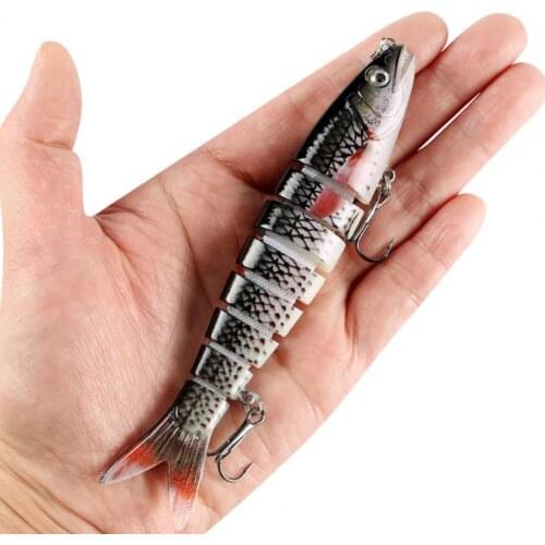 13.5cm/20g Artificial Bait Multi Jointed Lifelike Slow Sinking Plastic Model Fishing Bait Lure Pencil for Fishing Lures