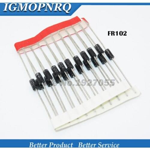20PCS FR102 DIP DO-41 fr102 Fast Recovery Rectifier Diode New