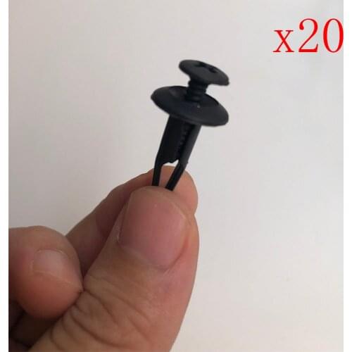 20pieces Auto Fastener Clip Car Trunk Door Board Trim Mudguard Plastic Screw Rivet Fastener Accessories for Ford