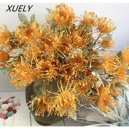 73cm artificial pincushion flower emperor azalea sea urchin ball wedding background home window floral wedding background