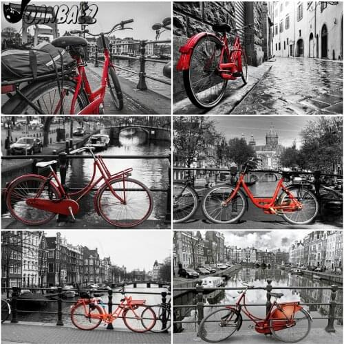 Street Bike Diamond Painting Fashion Cross Stitch Embroidery 5D Diy Mosaic Kit Hand-Inlaid Craft Gift Design Home Decoration