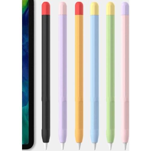 Stylus Cover Silicone Pen Case For Apple Pencil Color Matching Stylus Protective Case Non-slip Anti-fall Pen Cover
