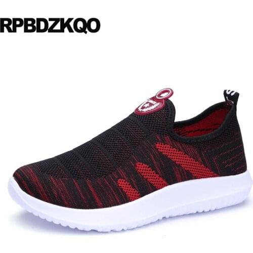 Designer gray sneakers breathable black slip on round toe footwear trainers cheap shoes china flats chinese mesh women casual