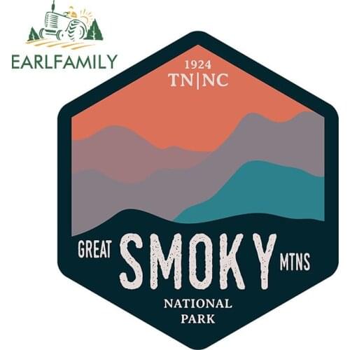 EARLFAMILY 13cm X 11.5cm for Adventurer Awaits Smoky Trunk Car Sticker Vinyl Waterproof Decal Motorcycle Surfboard JDM Stickers