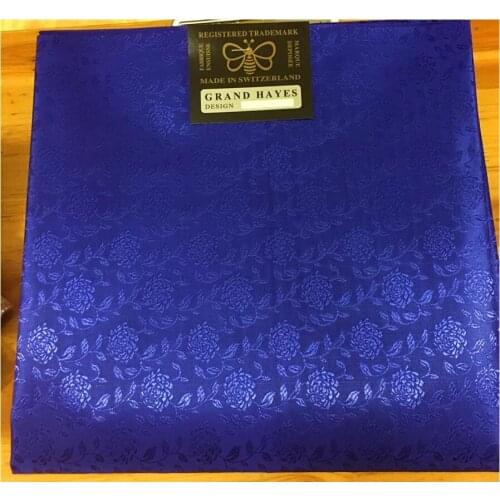 African Headtie 1pc/bag full headtie Royal blue Color swiss headtie High quality Nigeria headwear,Regular headtie 1*2yards