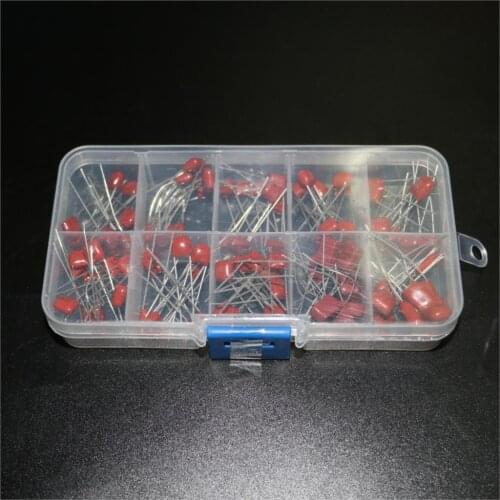 100pcs Boxed 10 specifications × 10pcs 10nF ~ 470nF CBB capacitor set