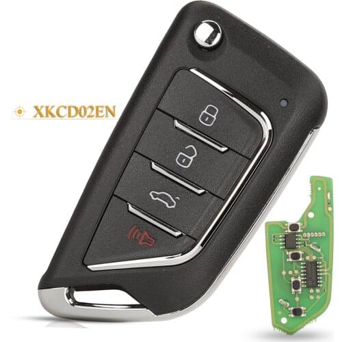 Kutery 4 Buttons Xhorse VVDI2 English Version Wire XKCD02EN Universal Remote Key For VVDI MINI Key Tool