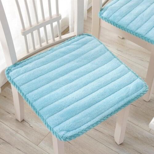 Candy Color Seat Cushion Square 45x45cm Chair Cushion Household Dining Chair Mat Autumn And Winter Thicken Buttock Cushion