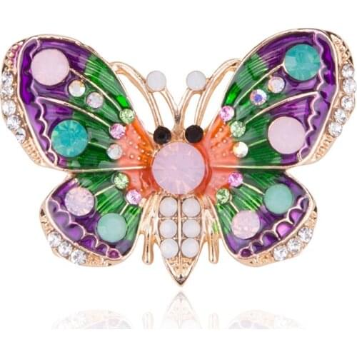 Cute Elegant Fashion Accessories Brooch Butterfly Drip Brooch Pin Jewelry Exquisite Animal Butterfly Brooch Jewelry
