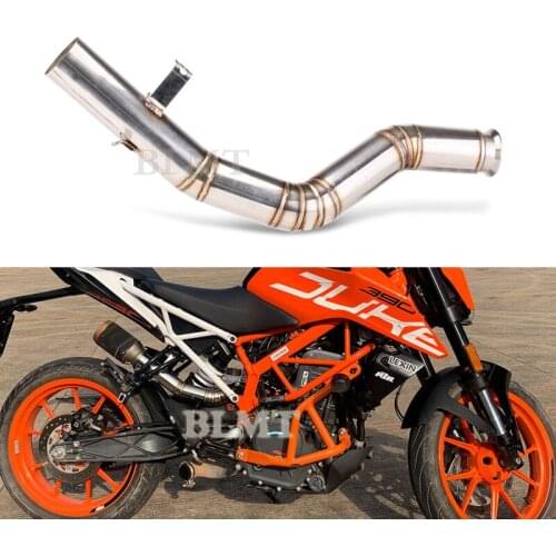 Motorcycle Exhaust System Escape Modified 51MM High position Middle Link Pipe For KTM Duke 125 250 390 KTM RC390 RC250 2017-2021