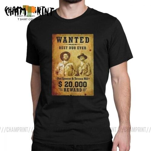 Terence Hill And Bud Spencer Mens T Shirt Cool Pure Cotton Short Sleeve Tees O Neck T-Shirt Plus Size Clothes Tops