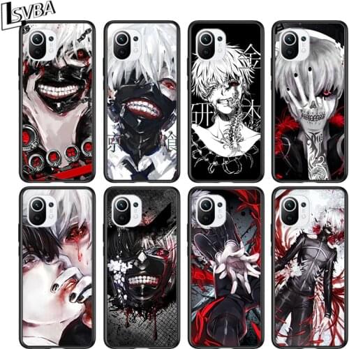 Tokyo Ghoul Japanese Anime for Xiaomi Mi 11 10T Note 10 Ultra 5G 9 9T SE 8 A3 A2 A1 6X Pro Play F1 Lite 5G Black Phone Case