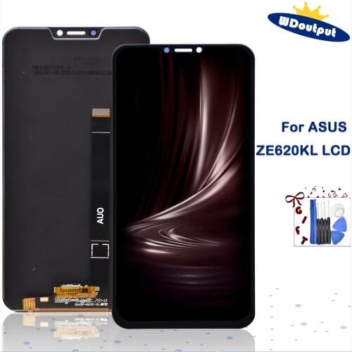 Original 6.2" For Asus Zenfone 5 2018 Gamme ZE620KL LCD Display Screen+Touch Panel Digitizer For Zenfone 5Z ZS620KL X00QD +Frame