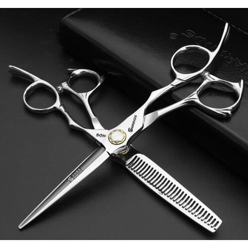 Sharp hair scissors for professional barber shop hairdressing cutting thinning scissors set shears tesoura makas haircut