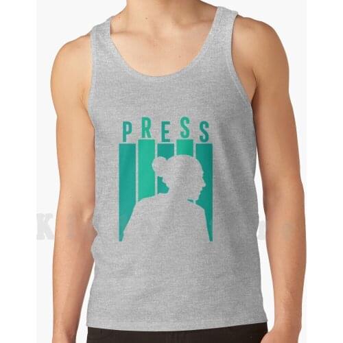 Christen Press Is A Red-Tank Tops Vest 100% Cotton Soccer Soccer Football Football