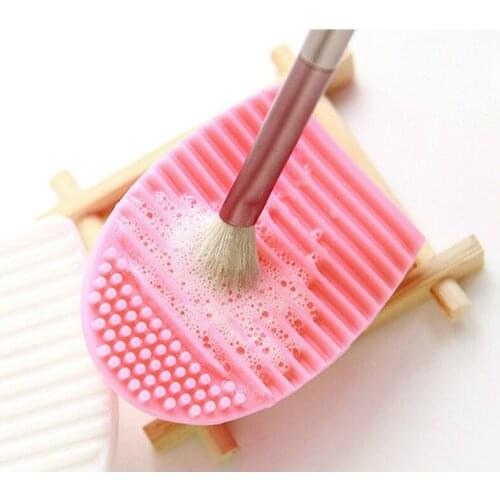 Silicone Makeup Brushes Cleaning Pad Mat Brush Washing Tools Cosmetic Eyebrow Brush Cleaner Tool Scrubber Board Makeup Cleaning