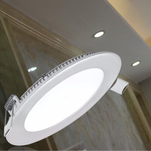 LED ultra thin downlight round panel light white ceiling lamp living room embedded Ceiling Panel Down Lamp warm white cold white