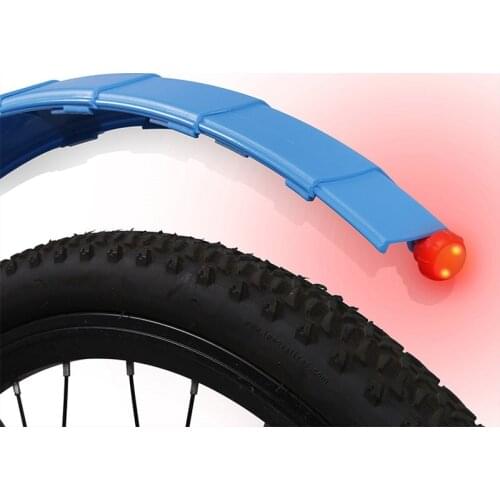 Bike Telescopic Folding Mudguard with Taillight Mountain Bicycle Front Rear Down Tube Fenders BMX Racing Touring Road Bike Wings