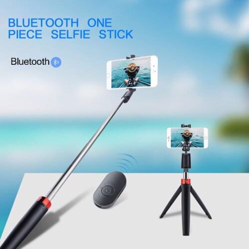 TiOODRE 3 In 1 Bluetooth Wireless Selfie Stick For Various Phone Types Tripod Folding Stand 10 Meter Remote Control