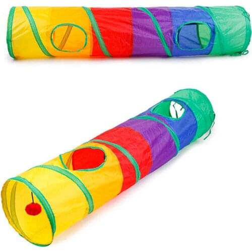Exquisite Novel Foldable Oxford Cloth Playing Exercising Tunnel Toy Convenient Pet House Folding for Gifts