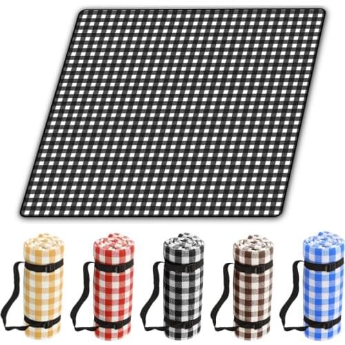 Picnic Mat Moisture Pad Outdoor Camping Mat Portable Thickened Lattice Ins Style Spring Outing Picnic Mat