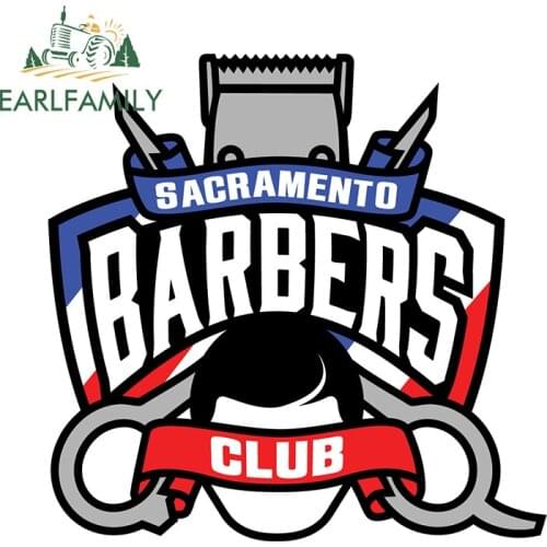 EARLFAMILY 13cm x 12.7cm for Barber Shop Car Stickers Waterproof Decal Surfboard Motorcycle Vinyl Funny Decals Occlusion Scratch