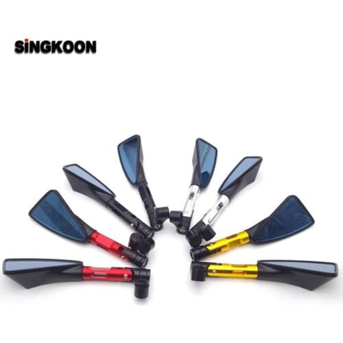8 10mm Universal Motorcycle Mirror CNC Aluminum Rearview Side Mirrors FOR bmw r nine t pulsar ns 200 accessories aprilia rs 125