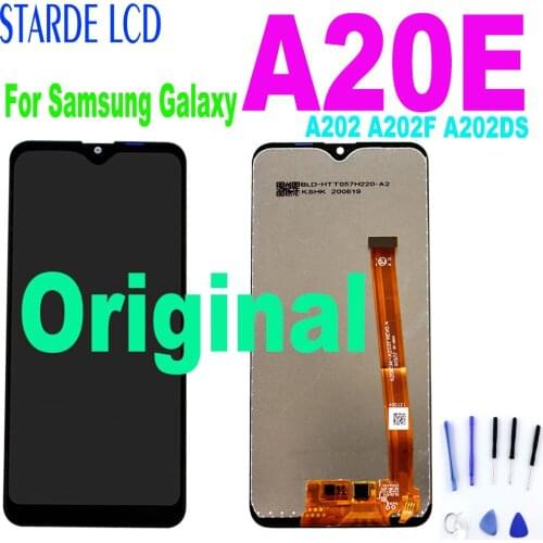 Original LCD For Samsung Galaxy A20E A202 A202F A202DS LCD Screen Touch Digitizer Assembly for Samsung A202 Display Replacement