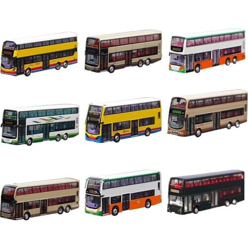1/120 Alloy Casting Car Model Hong Kong KMB, Citybus and NWFB Double Decker Bus VOL MAN Dennis Collection Gift