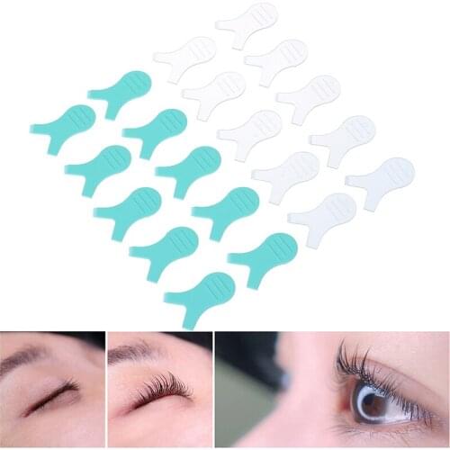 10 Pcs/Pack Reuseable Grafted Eyelashes Brushes women Makeup Mascara Tools Plastic Eyelash Brush Clean Y Shape
