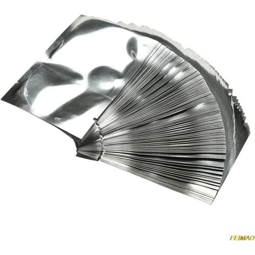 100 x Silver Aluminum Foil Mylar Bag Vacuum Bags Sealer Food Storage Package