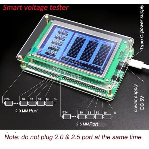 2S-24S smart signal/balance wires connection test Led board for battery pack connection