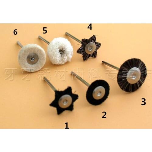 Good Quality 60 Pcs Dental Lab Brush Polishing Wheel Polishers for Rotary Tools