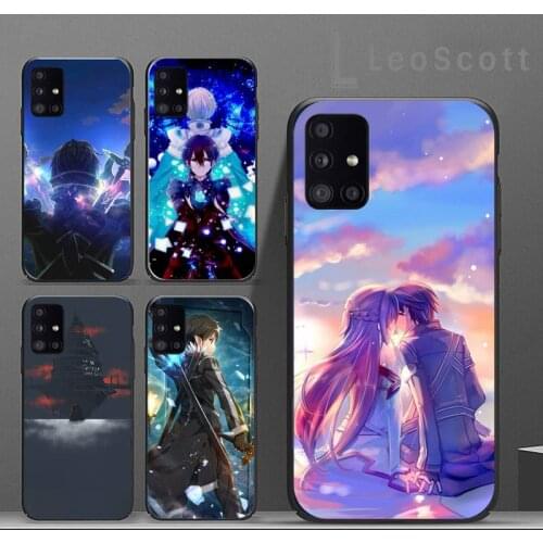 Sword Art Online SAO Phone Case For Samsung A40 A31 A50 A51 A71 A20E A20S S8 S9 S10 S20 Plus note 20 ultra