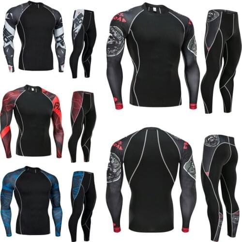 GEJINIDI High Collar Winter Thermal Underwear Men Long Johns Men Rashgard Shirt+pants Sets Warm Compression Underwear Thermo Men