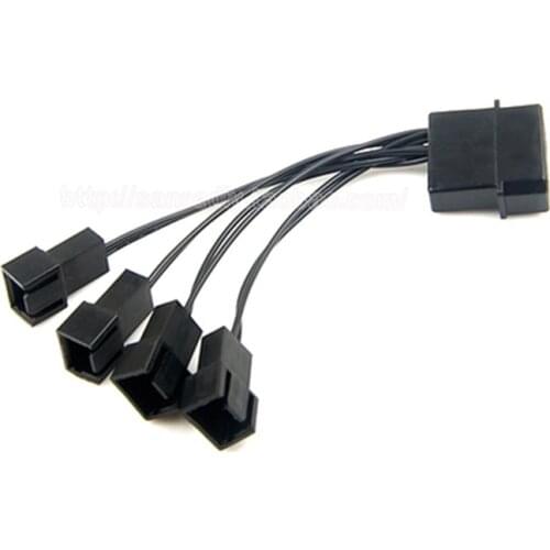 Power supply 4P D converter fan 4Pin interface a four fan extension cord fan extension cord