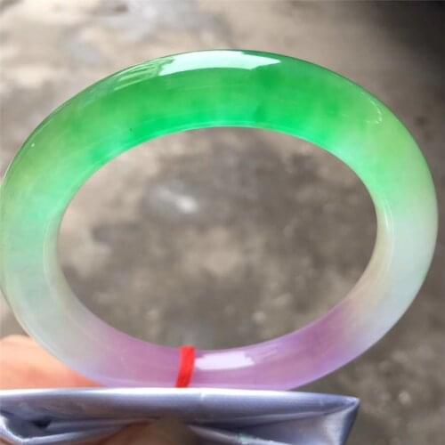 Chinese Ice Emerald Bracelet 54-62mm Charm Jewellery Fashion Accessories Hand-Carved Man Woman Luck Amulet Gifts